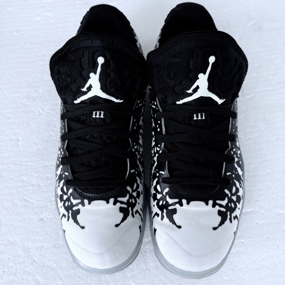 Nike Jordan Zion 3 Black White Zion Williamson Basketball Men's Sneakers size 8